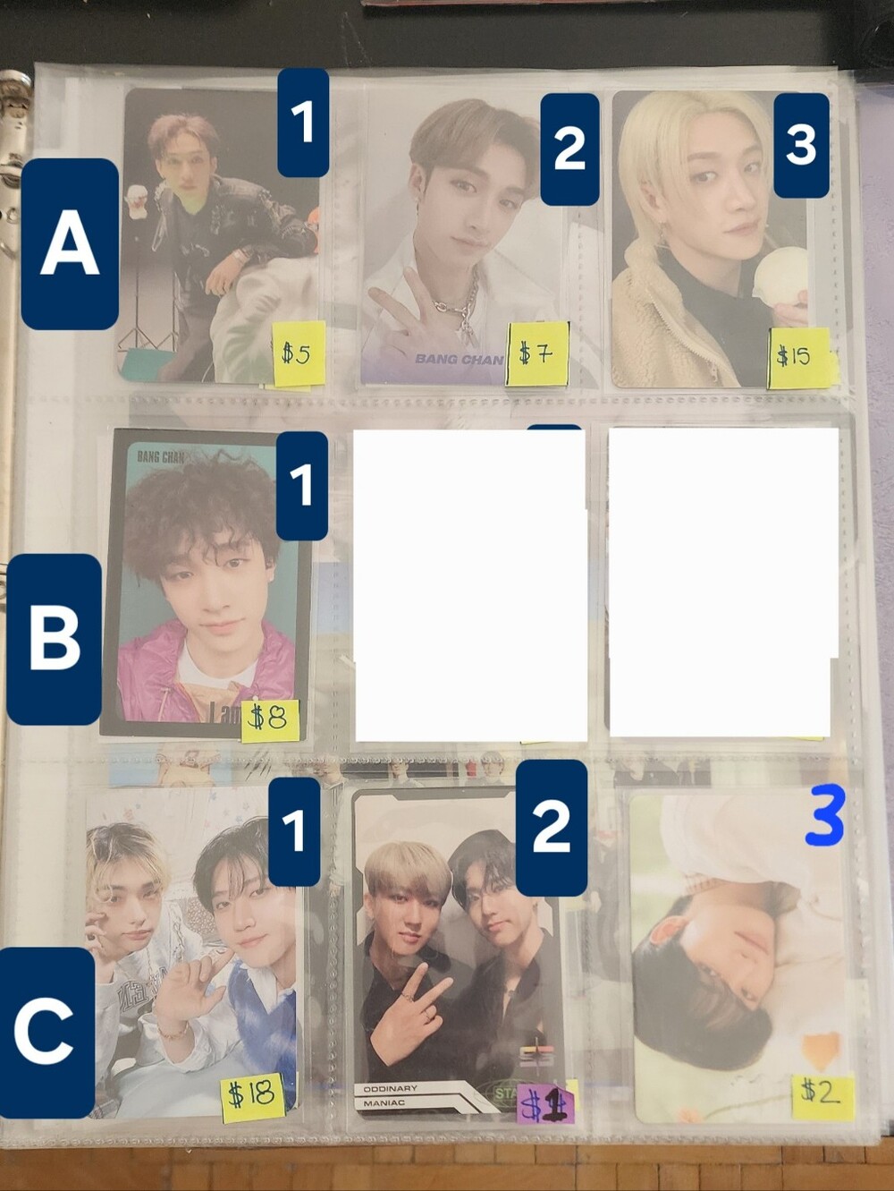 STRAY KIDS MISCELLANEOUS PHOTOCARD SALE